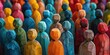 © Lubos Chlubny - Colorful wooden figures representing diversity, equity, inclusion and belonging. DEIB concept