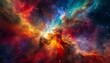 © amin - Colorful space nebula