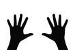 © DINESH MADUSANKA - Black Hand Silhouette Vector Design.