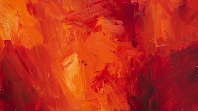 Vibrant orange abstract art background