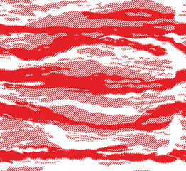 vector linear camouflage red background texture