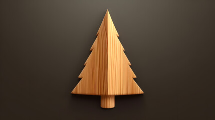 Wall Mural - Tree icon wood 3d