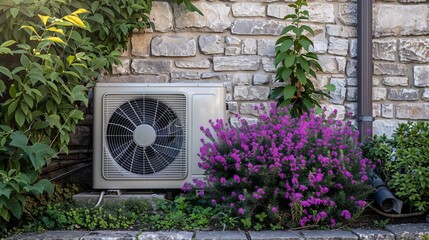 Air conditioner in the garden 