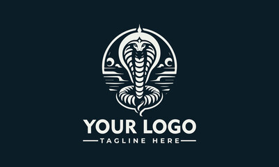 Sticker - Cobra Logo Vector Symbolize Strength and Wisdom Elevate Your Brand with the Striking Cobra Logo Vector Captivate Your Audience with the Dynamic Cobra Logo Vector