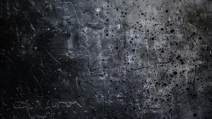 Wall Mural - dark charcoal textured background with subtle black dots high contrast abstract stock photo