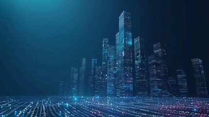 impenetrable digital fortress of binary code cybersecurity concept illustration