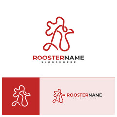 Wall Mural - Rooster logo vector template, Creative Rooster head logo design concepts