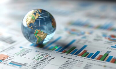 Analyzing financial investment plan in relation to economic growth. Global network data banking analytics