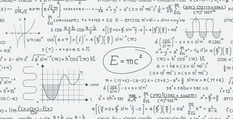 Wall Mural - the science of seamless scientific and mathematical calculations.