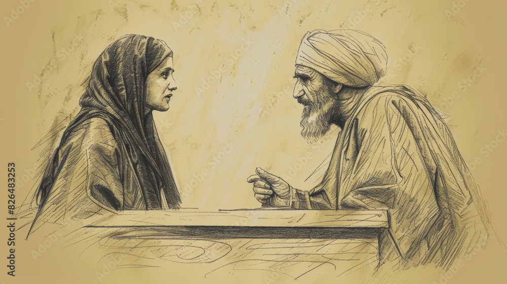 Parable of Unjust Judge, Persistent Widow Pleading for Justice, Judge ...