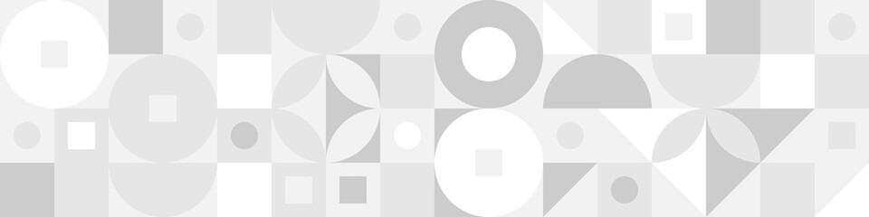 Wall Mural - trendy seamless abstract geometric background with circles in scandinavian retro style, beautiful co