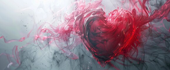 Wall Mural - An Abstract Representation Of A Heart In Love, Abstract Background Images