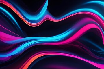 pink or blue abstract glowing waves background, backgrounds 