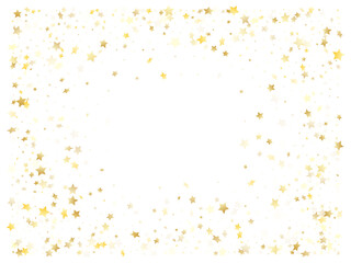 Wall Mural - magic gold sparkle texture vector star background.