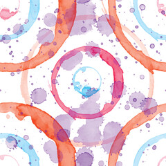 Wall Mural - Watercolor seamless pattern