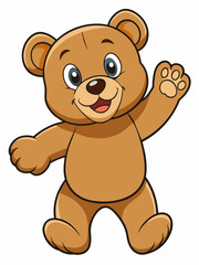 Wall Mural - teddy bear cartoon
