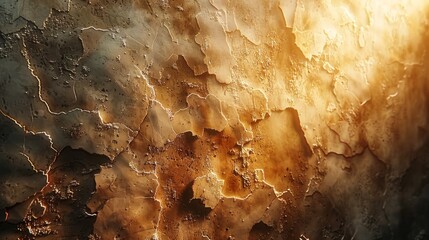 Wall Mural - Dark gold wall background with slight warm glow