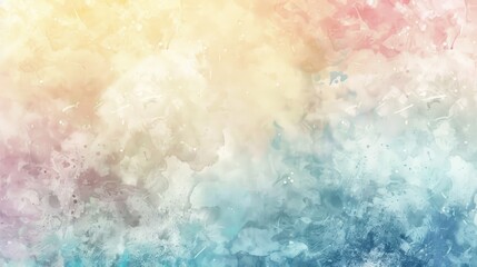 Soft pastel watercolor wash background with subtle gradients.