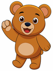 Wall Mural - teddy bear cartoon