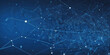 © Vactor Viky - wave technology beautiful wavy blue light lines with digital effect corporate concept. Wave line of flowing particles vector background.