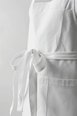 White apron mockup