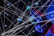 © vegefox.com - Global network. Blockchain. 3D illustration. Neural networks and artificial intelligence. Abstract