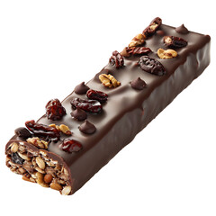 Wall Mural - chocolate bar with nuts on a transparent background