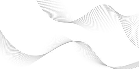 Wall Mural - abstract grey, white smooth element swoosh speed wave modern stream background. wave lines created u