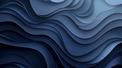 Wall Mural - The image is a blue wave with a lot of texture