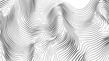 Abstract line pattern with wavy and intersecting lines