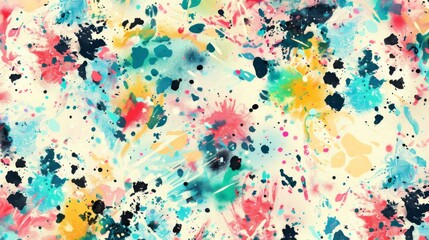 Sticker - Abstract watercolor pattern with pastel hues