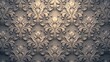 © Akael - Elegant damask pattern with intricate details on a grey background