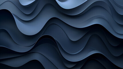 Wall Mural - The image is a blue wave with a lot of texture