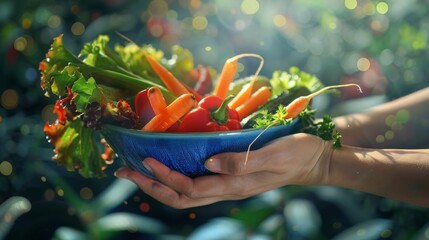 Poster - The Vibrant Vegetable Bowl