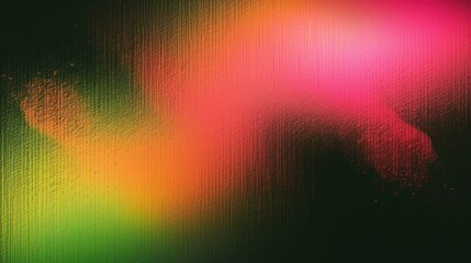 Wall Mural - Ultrawide Rough Abstract Backdrop Image In Pink, Yellow, Orange And Green Lights Theme