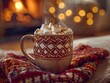 © Thares2020 - Cozy Chocolate Mug with Marshmallows on a Winter Evening