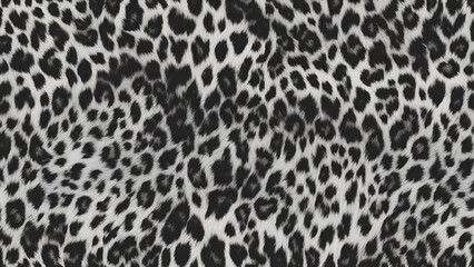 leopard background skin texture black white hairy print