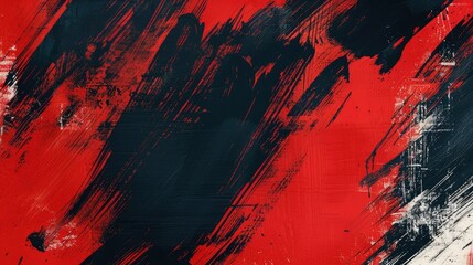 Wall Mural - abstract brush strokes black and red background. poster and banner design, perfect for extreme, spor