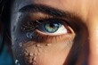 © João Queirós - Woman's Blue Eye with Water Droplets