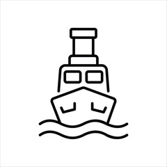 Ship vector icon