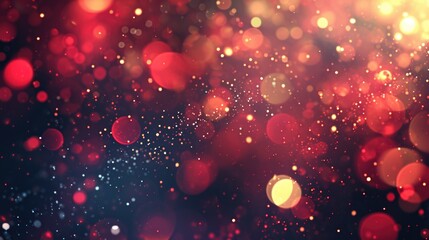 a red and blue background with many small red and blue circles. the circles are scattered all over t