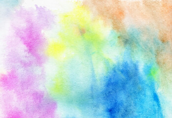 Wall Mural - abstract watercolor hand painted background