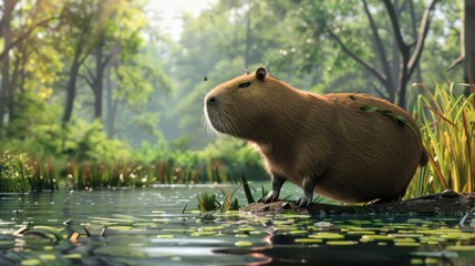 capybara in the wild