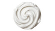 © ali - Facial cream texture, white moisturizer swirl, skincare product isolated on white, top view, clipping path