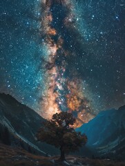 starry sky.