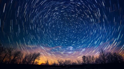starry sky.