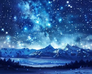 starry sky.