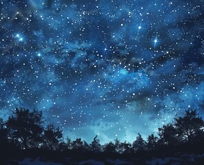 starry sky.