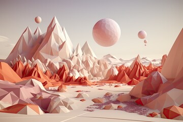 Poster - a computer screen with a mountain and a mountain range, A computer screen displaying an image of a single mountain and a range of mountains.