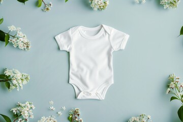 Sweet Baby Apparel Display: Cotton Bodysuit Mockup